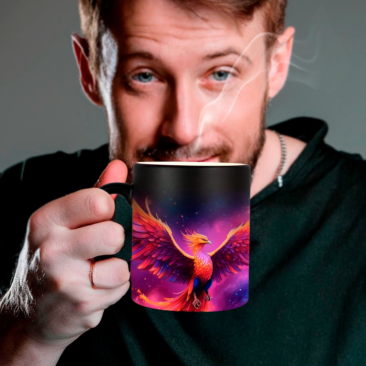 Black magic mug for sublimation 11 oz