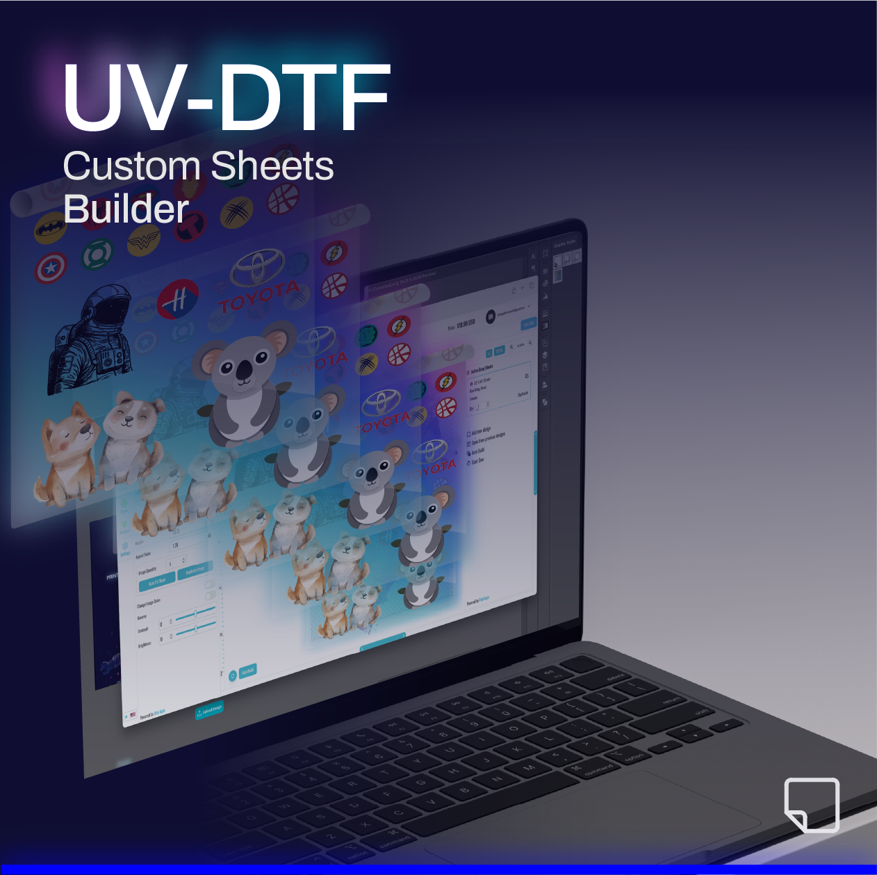 UV DTF Gang Sheet Builder