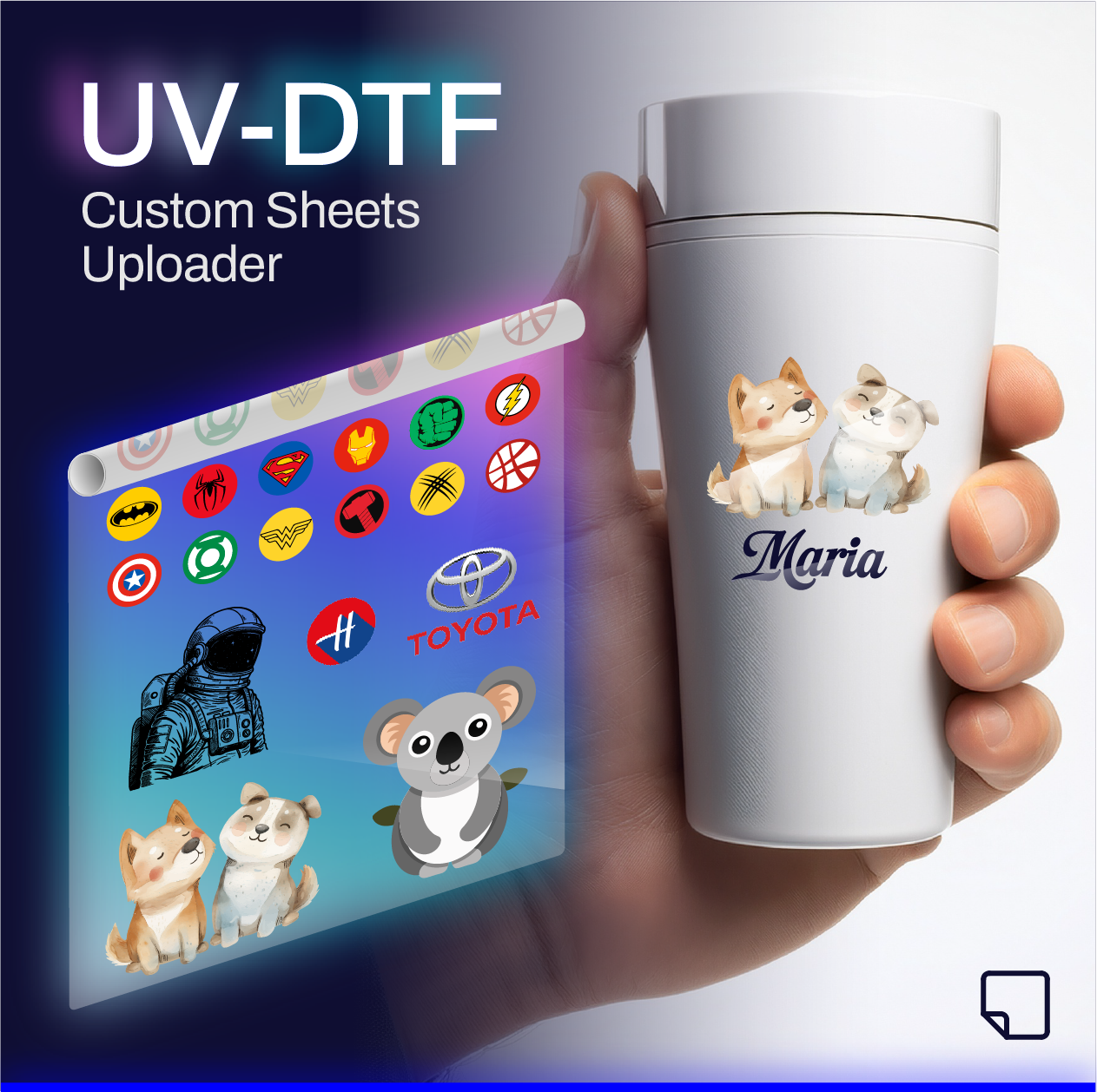 UV DTF Gang Sheets - Uploader