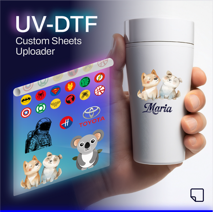 UV DTF Gang Sheets - Uploader