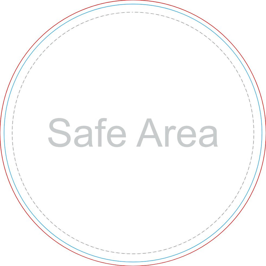 Template preview – 5" x 5" - Circle Stickers