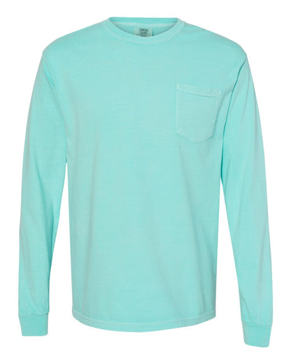 Comfort Colors - Unisex Garment-Dyed Heavyweight Long Sleeve Pocket T-Shirt - 4410