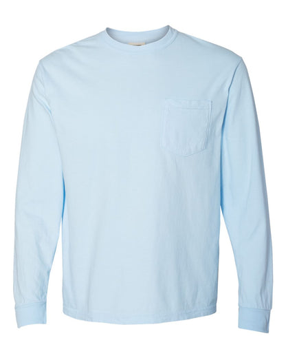 Comfort Colors - Unisex Garment-Dyed Heavyweight Long Sleeve Pocket T-Shirt - 4410