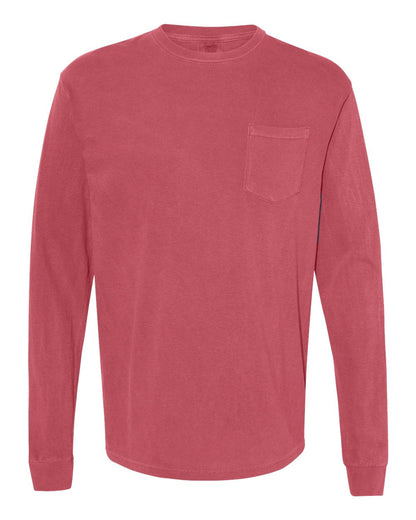 Comfort Colors - Unisex Garment-Dyed Heavyweight Long Sleeve Pocket T-Shirt - 4410