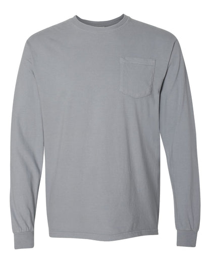 Comfort Colors - Unisex Garment-Dyed Heavyweight Long Sleeve Pocket T-Shirt - 4410
