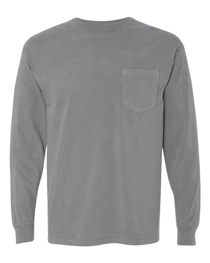 Comfort Colors - Unisex Garment-Dyed Heavyweight Long Sleeve Pocket T-Shirt - 4410