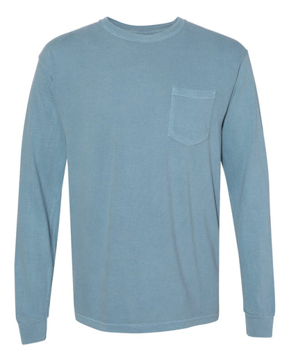 Comfort Colors - Unisex Garment-Dyed Heavyweight Long Sleeve Pocket T-Shirt - 4410