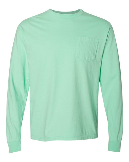 Comfort Colors - Unisex Garment-Dyed Heavyweight Long Sleeve Pocket T-Shirt - 4410