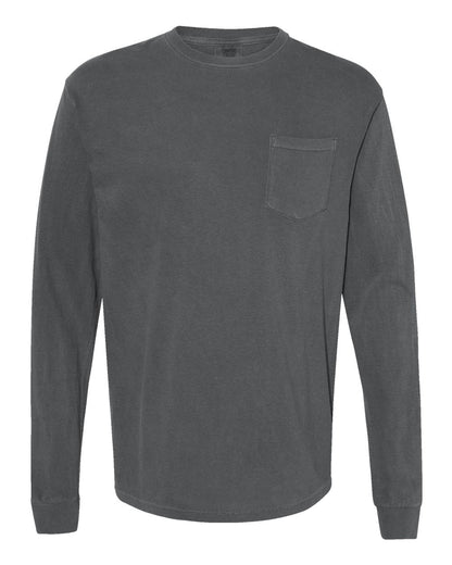 Comfort Colors - Unisex Garment-Dyed Heavyweight Long Sleeve Pocket T-Shirt - 4410