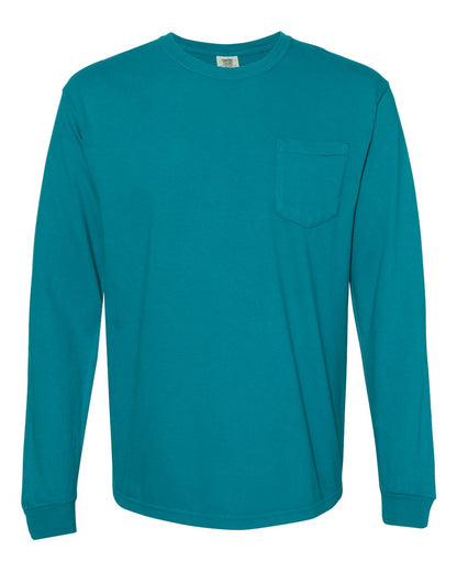 Comfort Colors - Unisex Garment-Dyed Heavyweight Long Sleeve Pocket T-Shirt - 4410