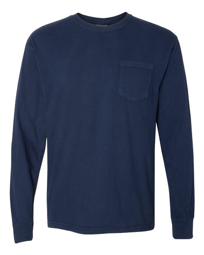 Comfort Colors - Unisex Garment-Dyed Heavyweight Long Sleeve Pocket T-Shirt - 4410