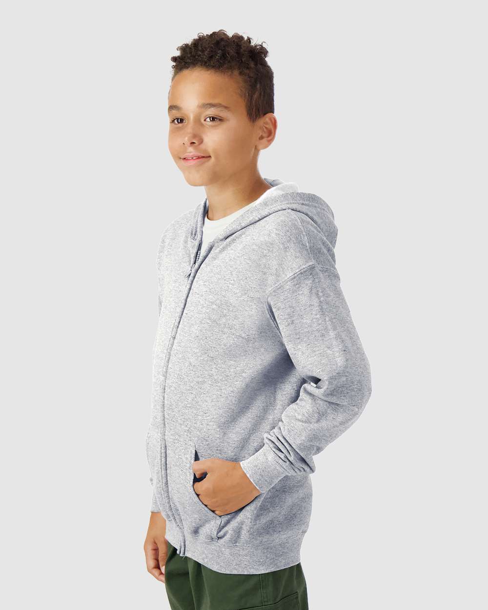 Gildan - Youth Heavy Blend™ Full-Zip Hooded Sweatshirt - 18600B