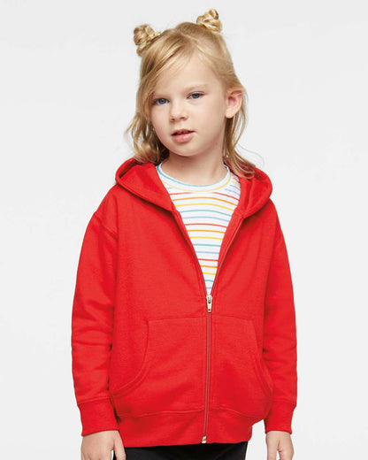 Rabbit Skins 3346 - Toddler Full-Zip Fleece Hoodie Sweatshirt