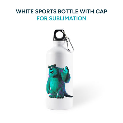 White sports bottle for sublimation 20 oz