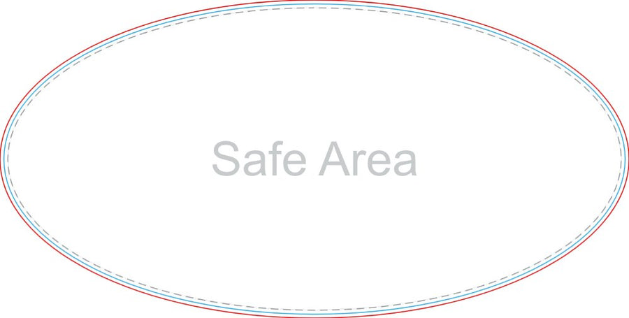 Template preview – Oval Car Door Magnets 10" x 20" 