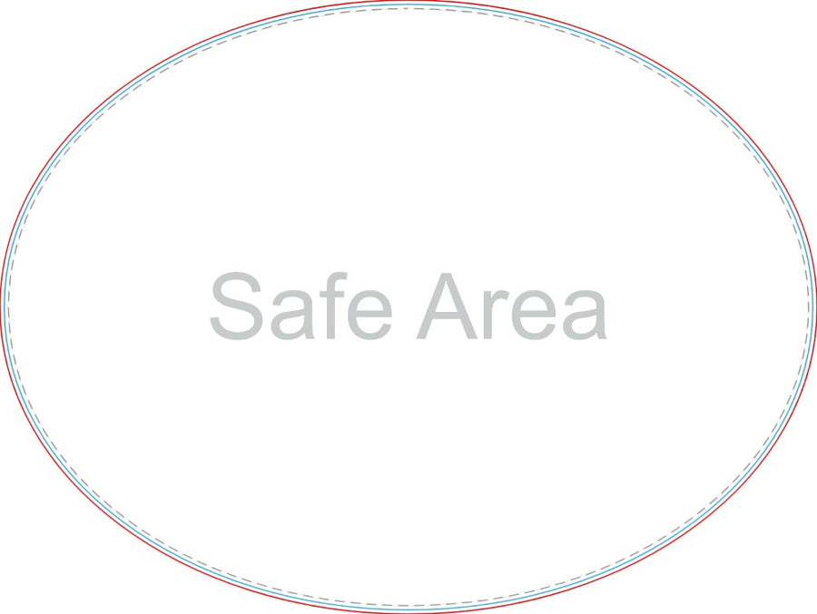 Template preview – Oval Car Door Magnets 18 x 24