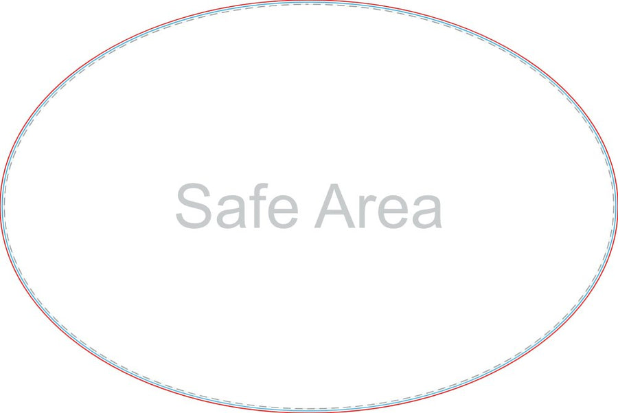 Template preview – Oval Car Door Magnets 24 x 36