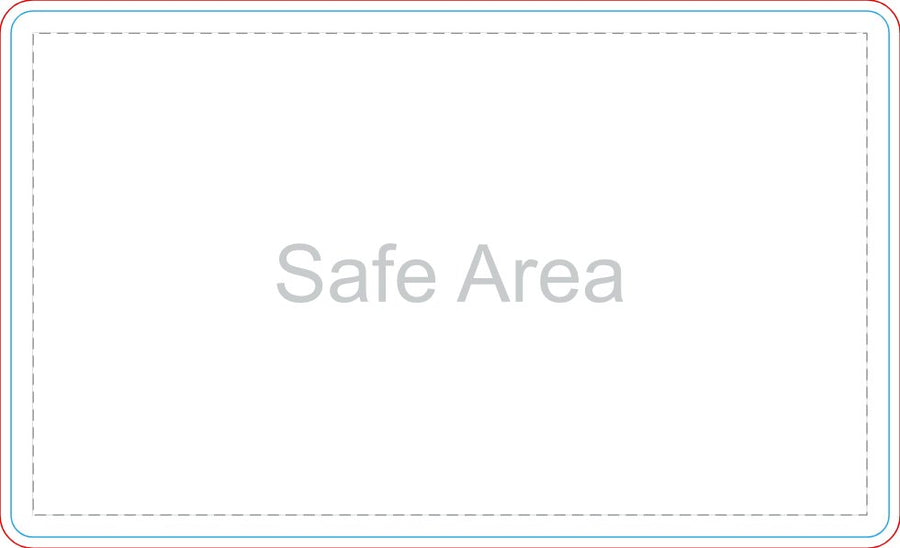 Template preview – 2" x 3" - Rectangle Stickers